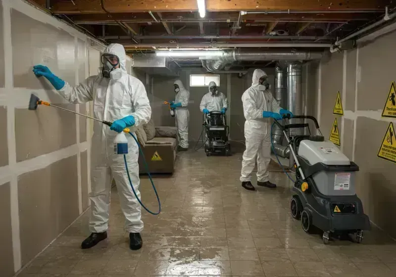 Basement Moisture Removal and Structural Drying process in Maries County, MO